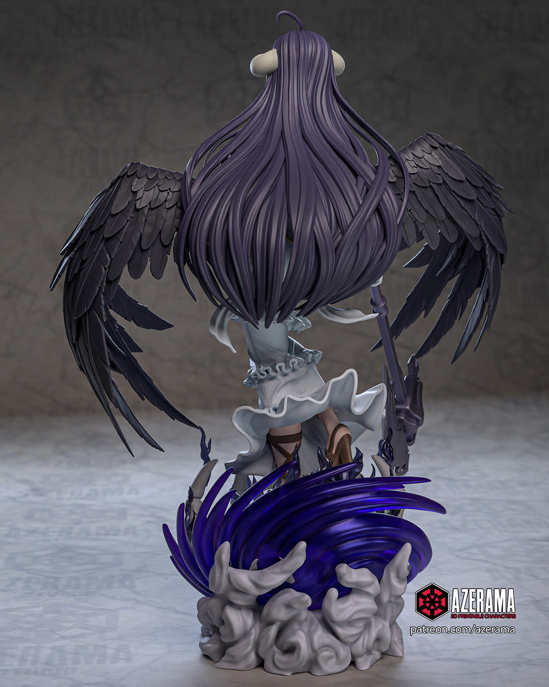 Albedo (Overlord) resin figure by Azerama — studio render 5