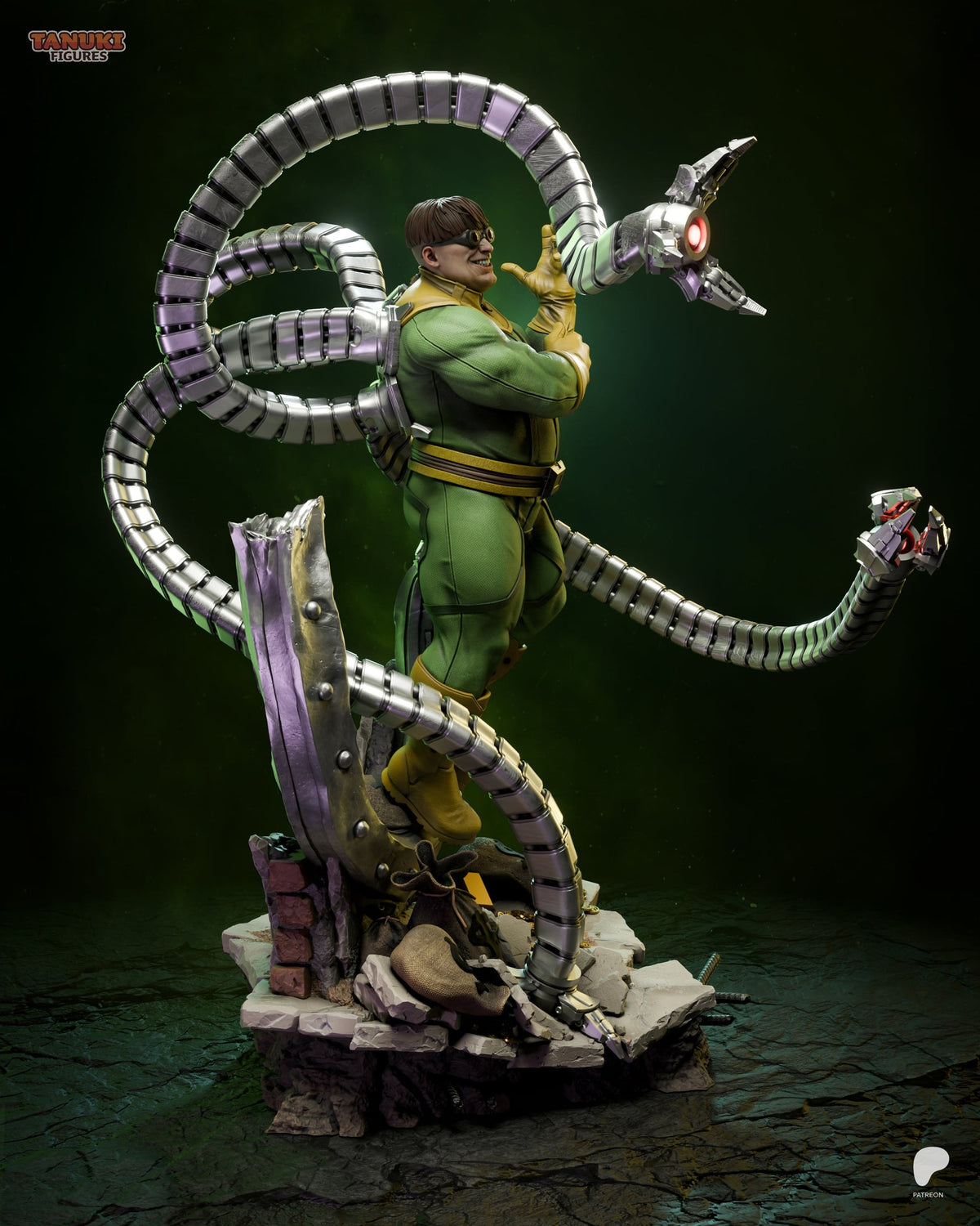 Doctor Octopus (Marvel) resin figure by Tanuki Figures — studio render 7
