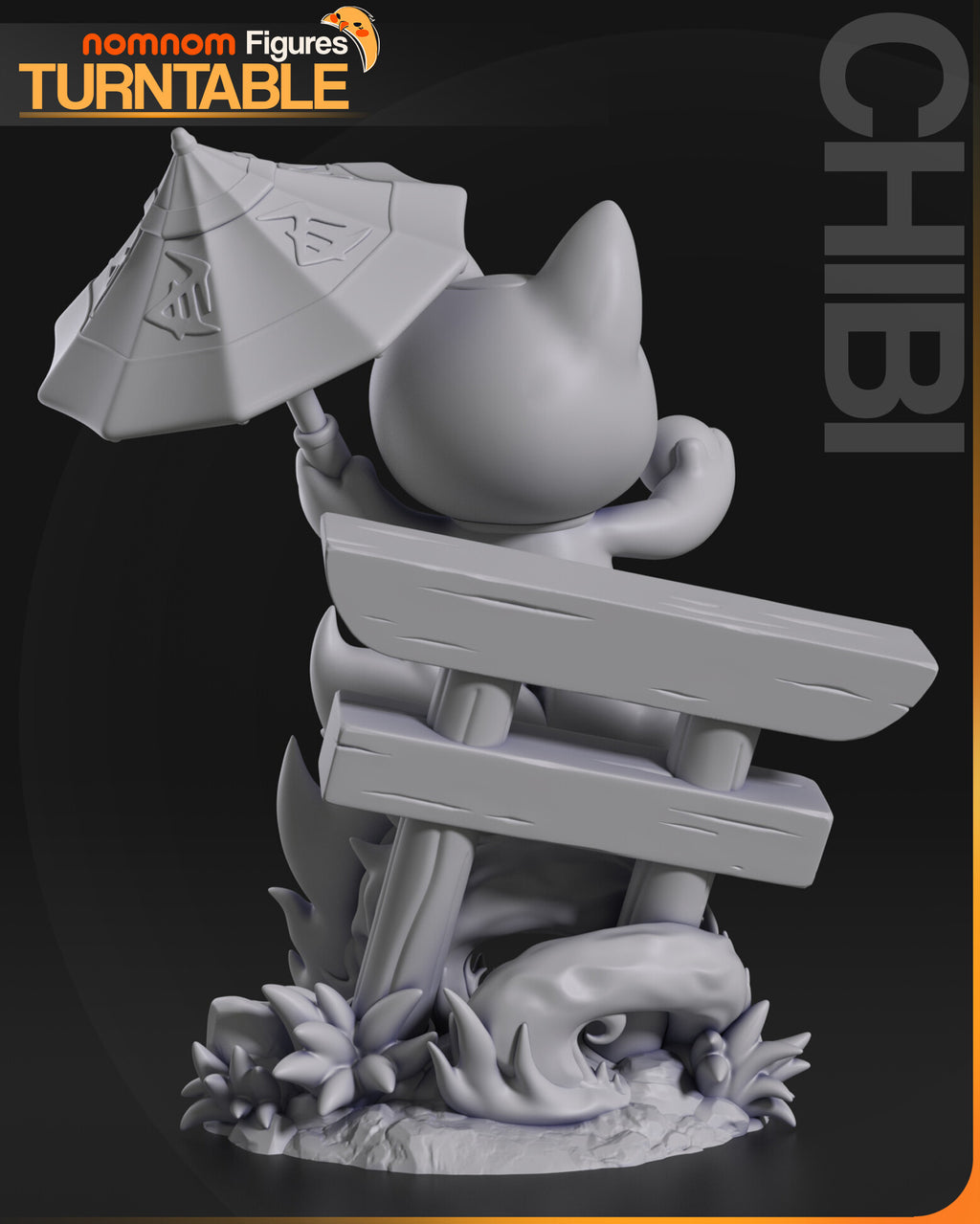 Turbo Granny Cat — studio render 9