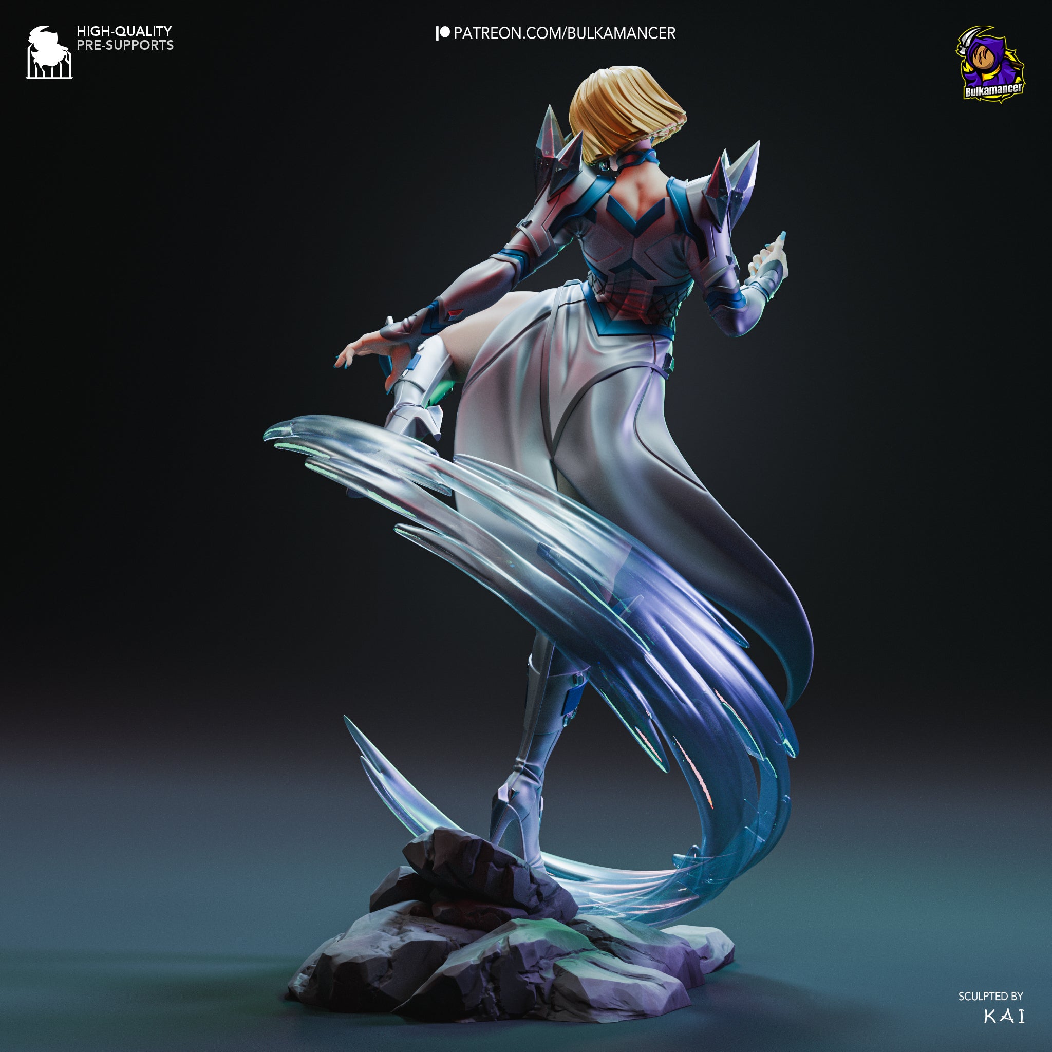 Emma Frost (Marvel) resin figure by Bulkamancer — studio render 6
