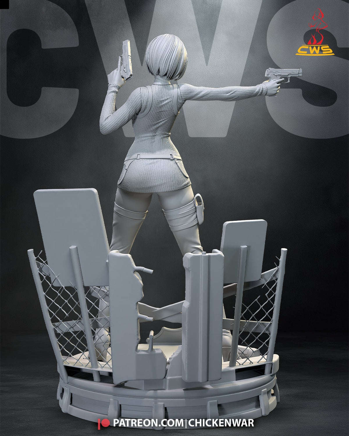 Ada Wong (Resident Evil) resin figure by CW Studio — studio render 8
