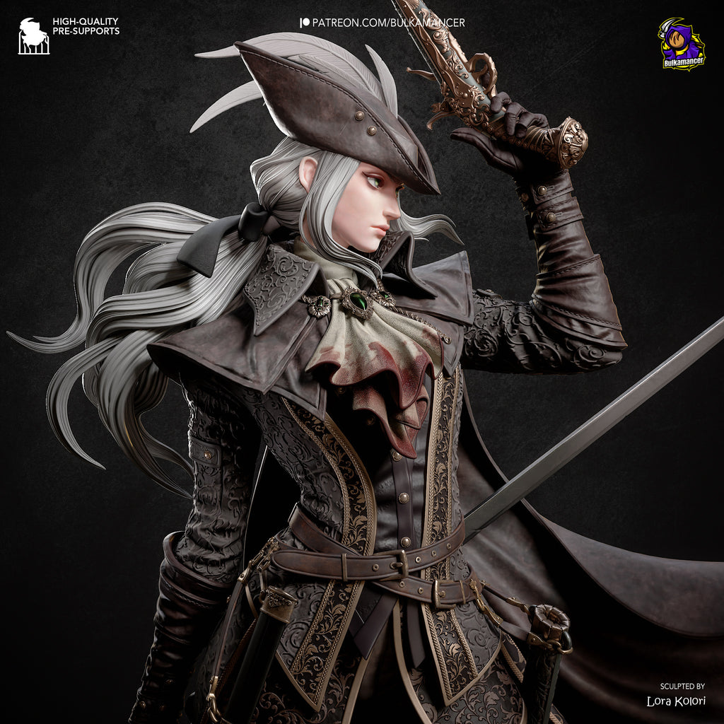 Lady Maria (Bloodborne) resin figure by Bulkamancer — studio render 1