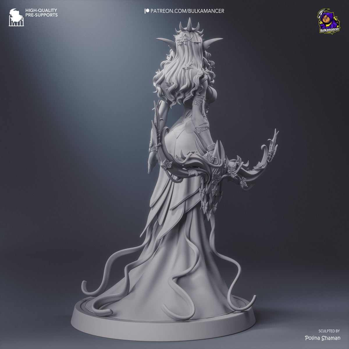 Tyrande Whisperwind (World of Warcraft) resin figure by Bulkamancer — studio render 14