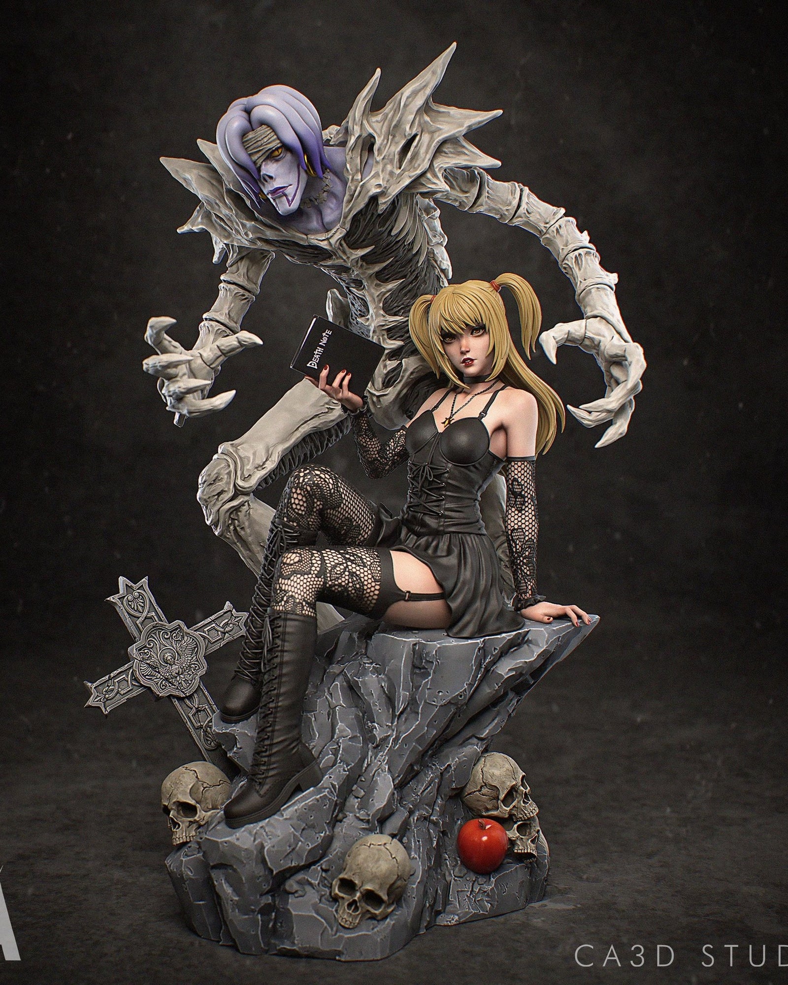 Misa Amane Death Note resin figure by CA 3D Studios — studio preview 3