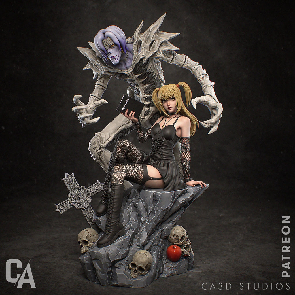 Misa Amane Death Note resin figure by CA 3D Studios — studio preview 3