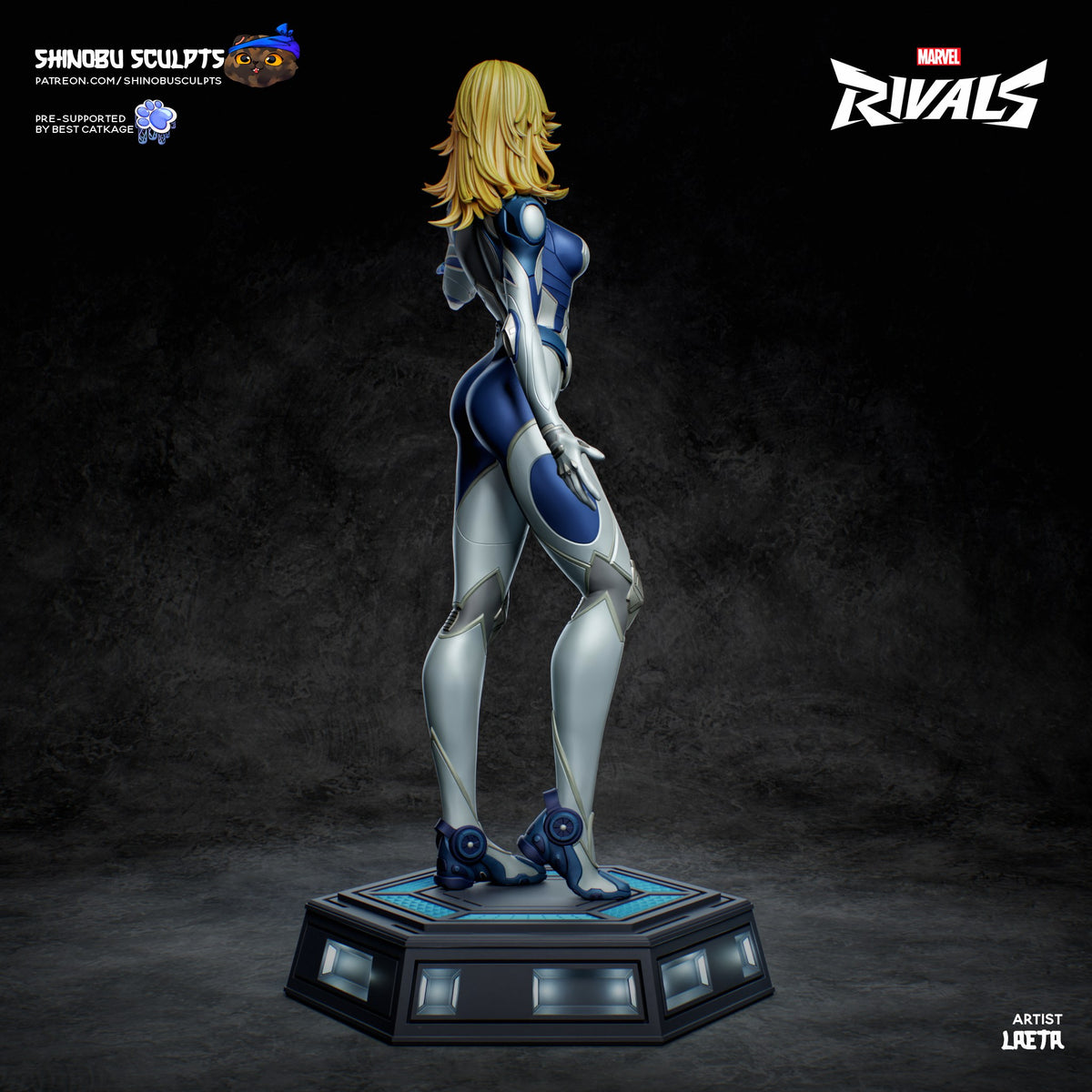 Sue Storm (Marvel) resin figure by Shinobu Sculpts — studio render 3
