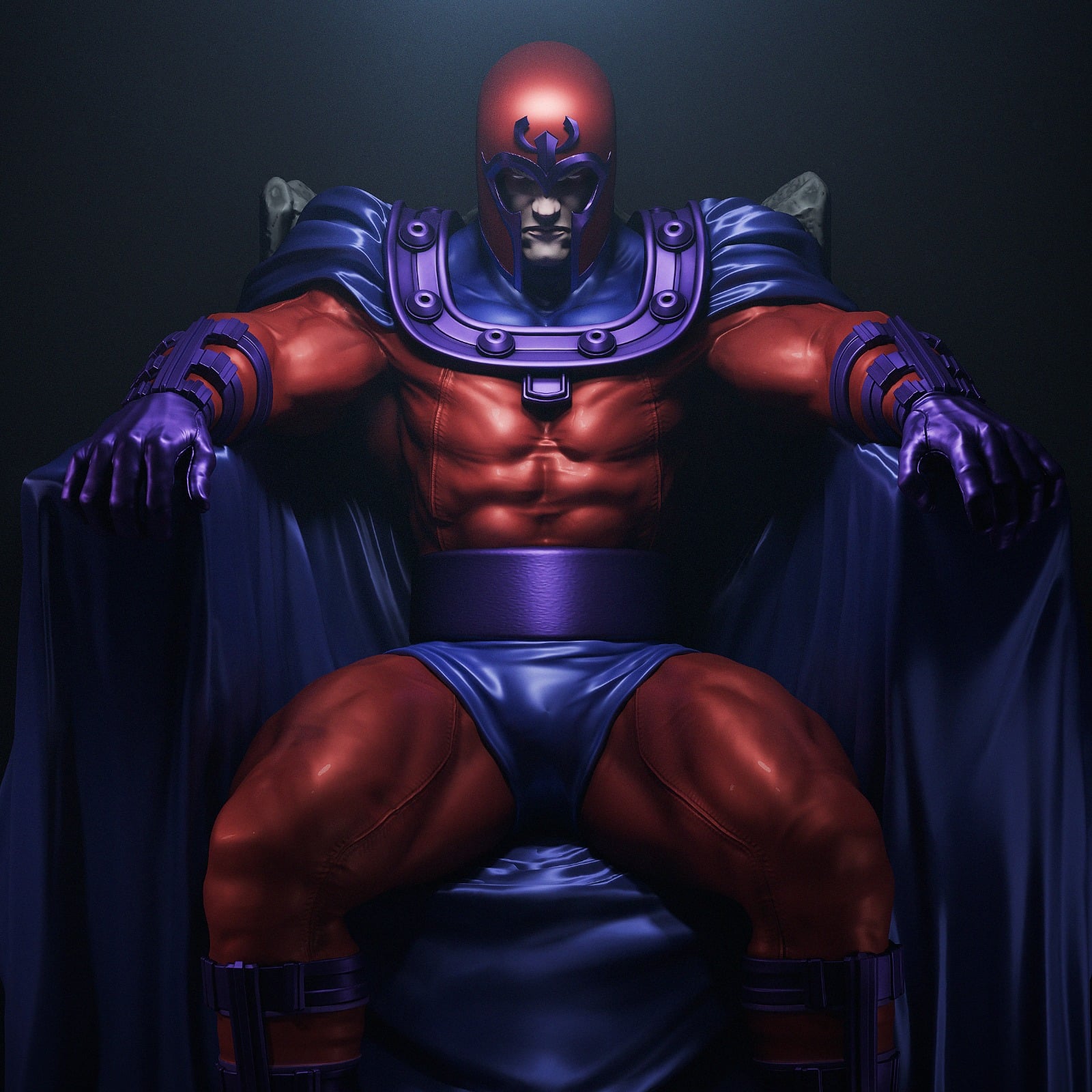 Magneto Marvel resin figure by CA 3D Studios — studio preview 1