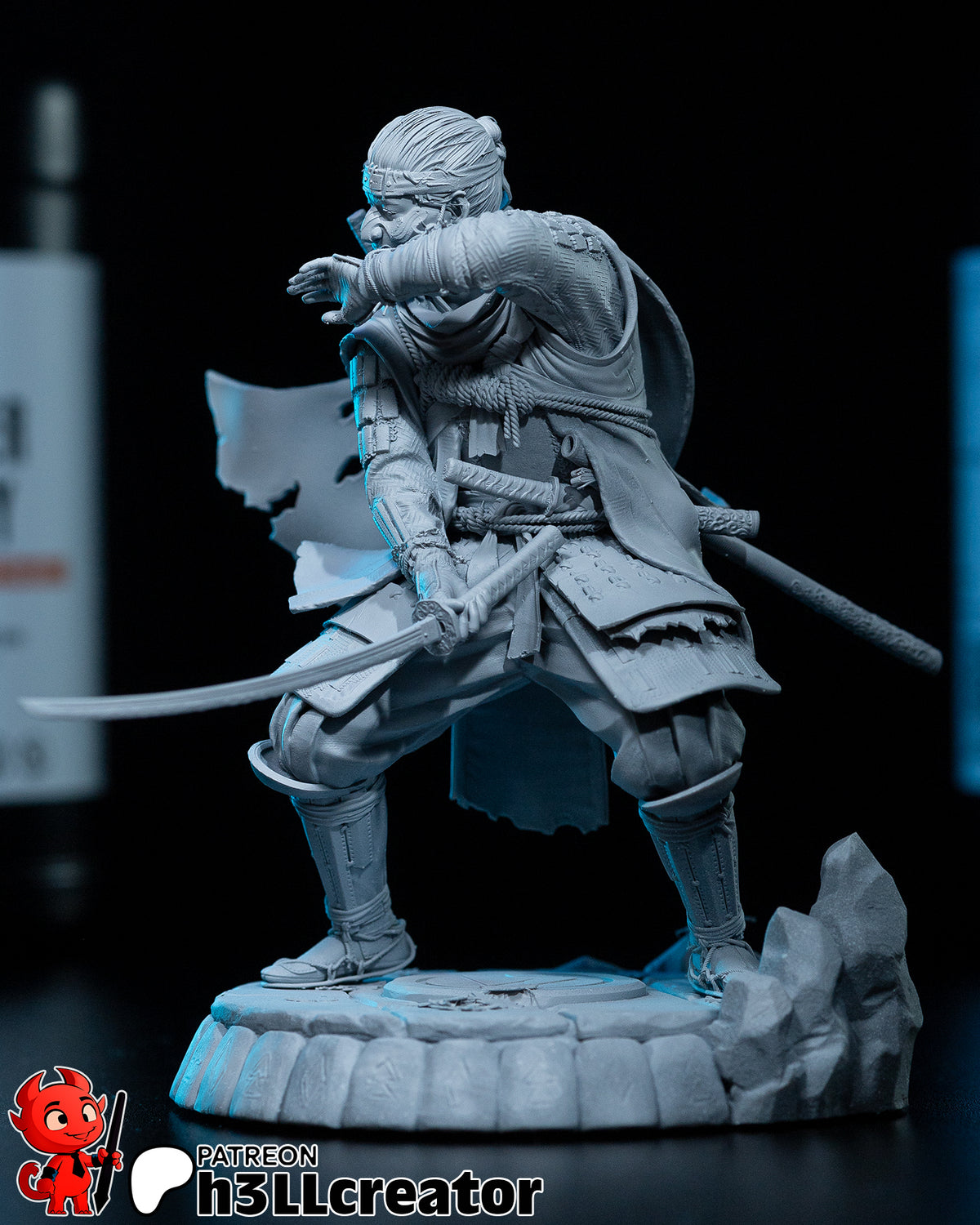Jin Sakai (Ghost of Tsushima) resin figure by h3LLcreator — studio render 6