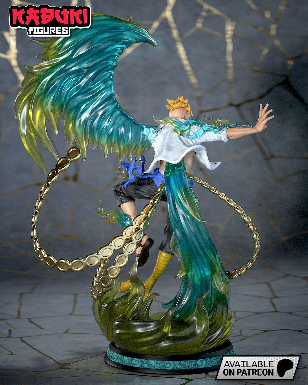 Marco (One Piece) resin figure by Tanuki Figures — studio render 5