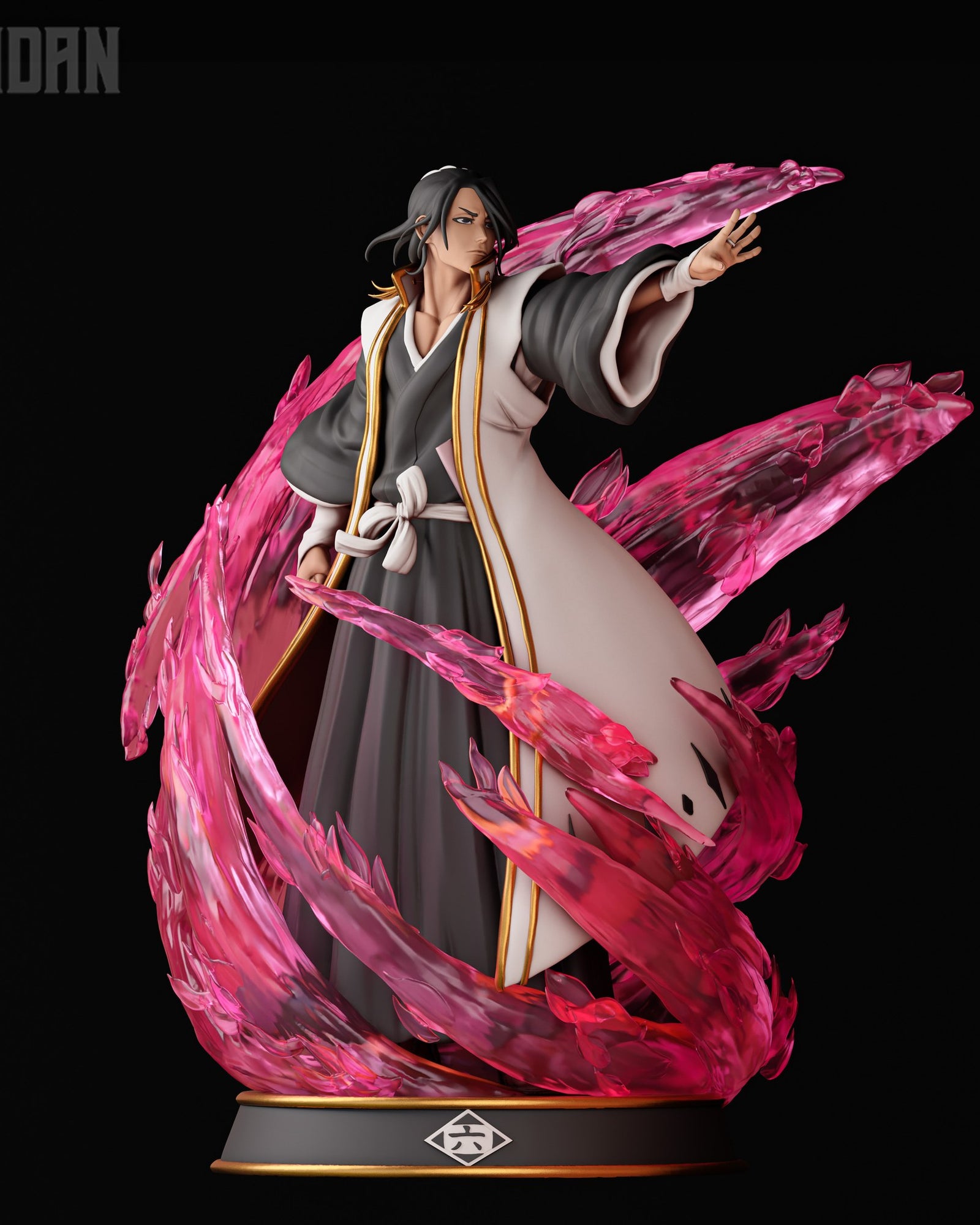 Byakuya Kuchiki (Bleach) resin figure by Kaidan 3D — studio render 1