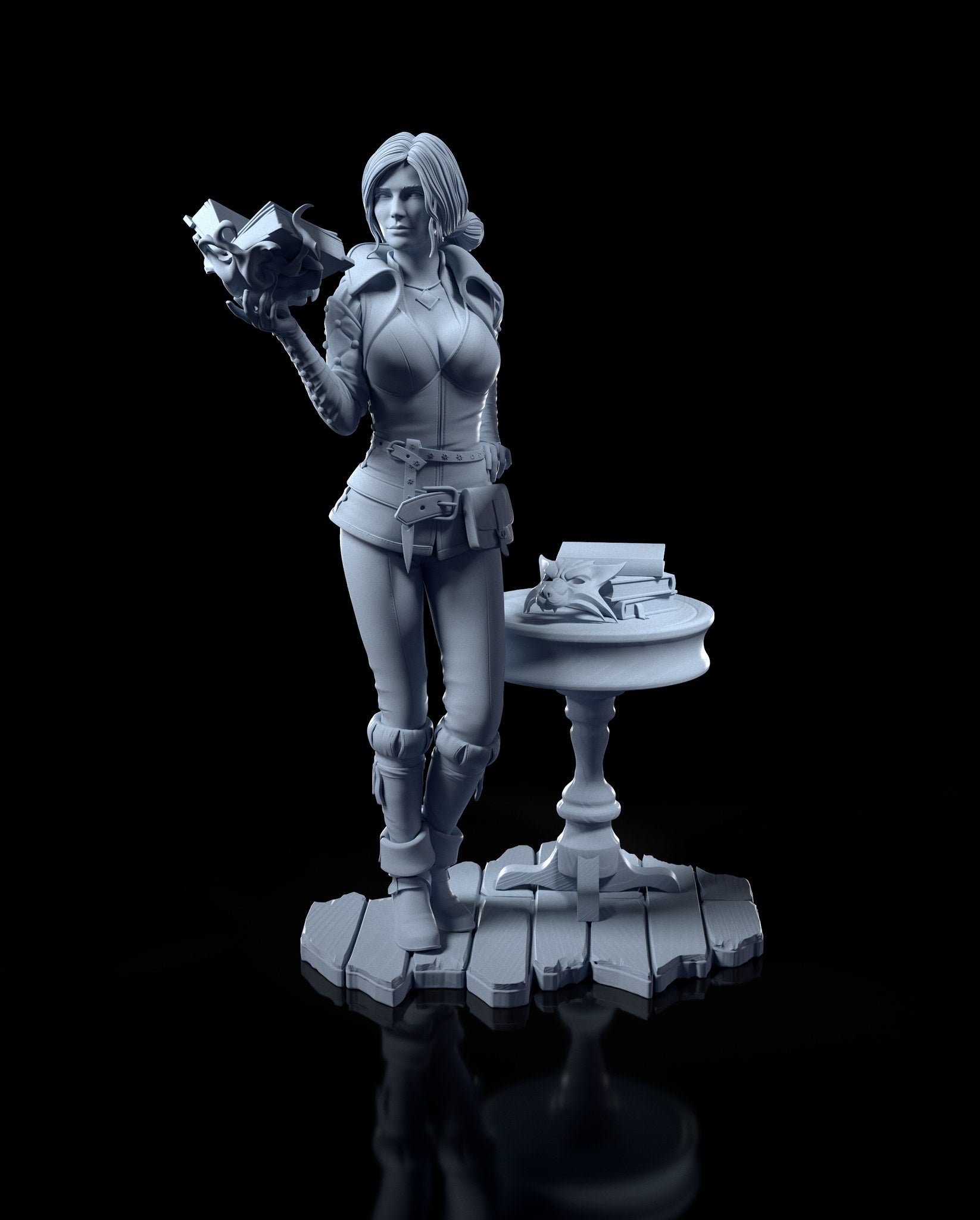 Triss Merigold (The Witcher) resin figure by h3LLcreator — studio render 2