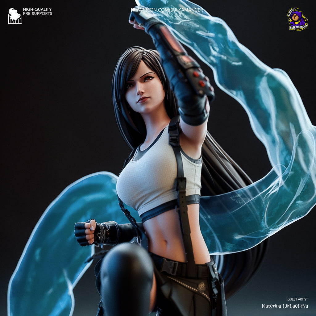Tifa Lockhart (Final Fantasy) resin figure by Bulkamancer — studio render 2