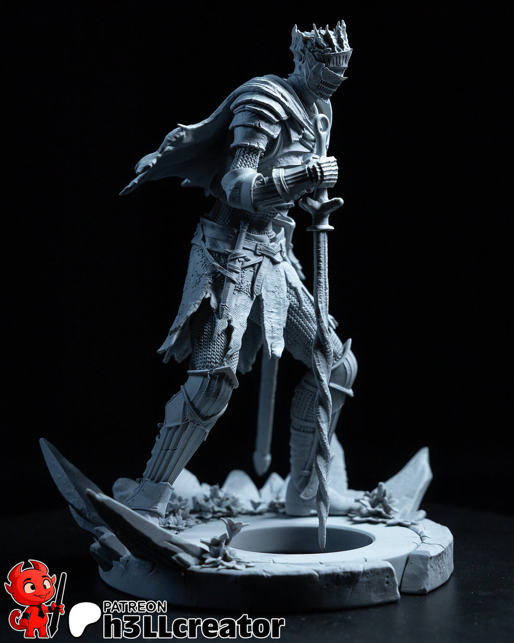 Soul of Cinder (Dark Souls) resin figure by h3LLcreator — studio render 7