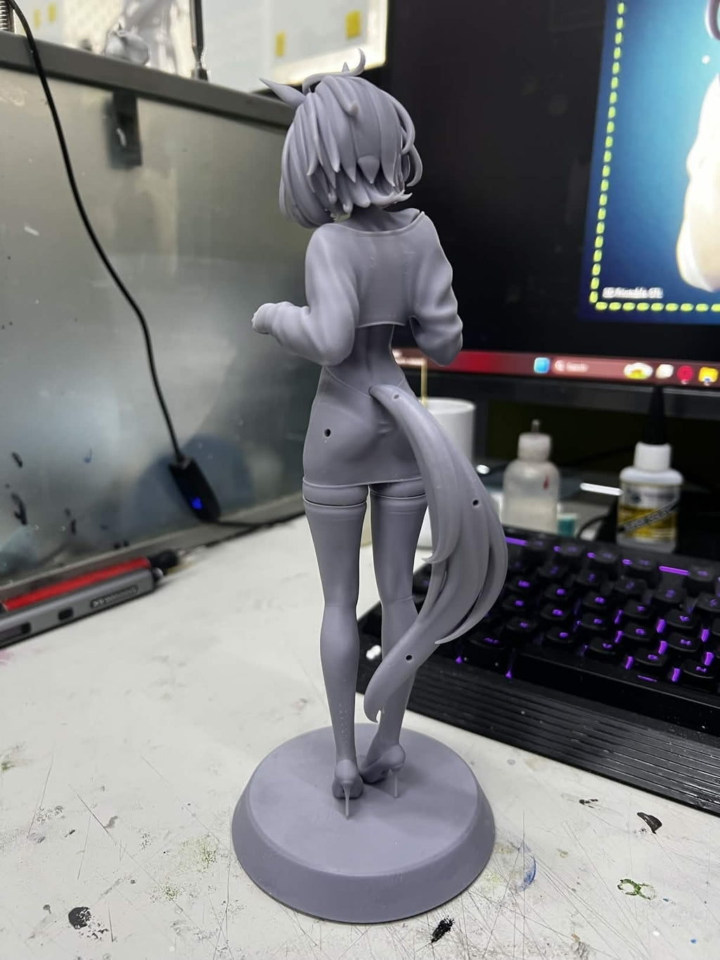 Agnes Tachyon (Umamusume) resin figure by PikkyPrints — studio render 10