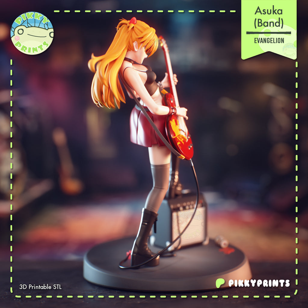 Asuka Langley (Evangelion) resin figure by PikkyPrints — studio render 5