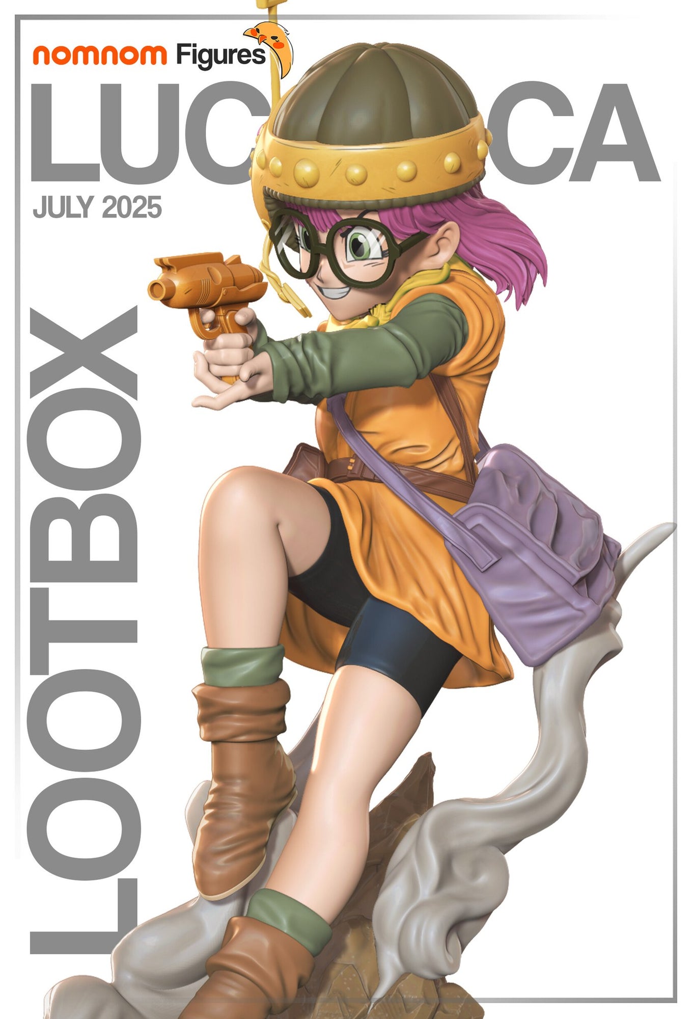 Lucca Chrono Trigger resin figure by NomNom Figures — studio preview 1