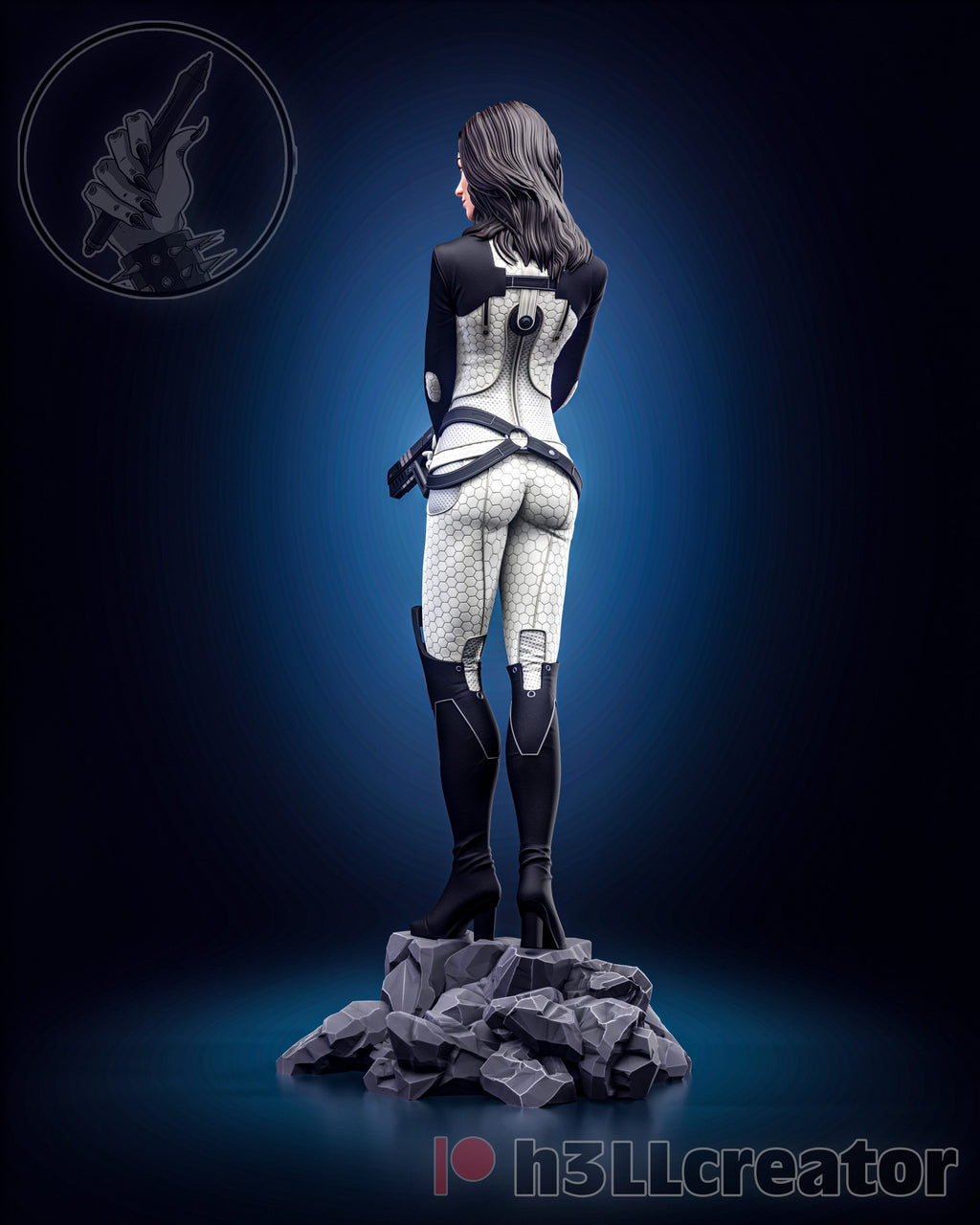 Miranda Lawson (Mass Effect) resin figure by h3LLcreator — studio render 10