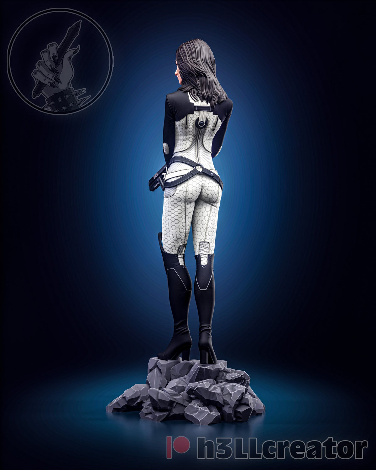 Miranda Lawson (Mass Effect) resin figure by h3LLcreator — studio render 10