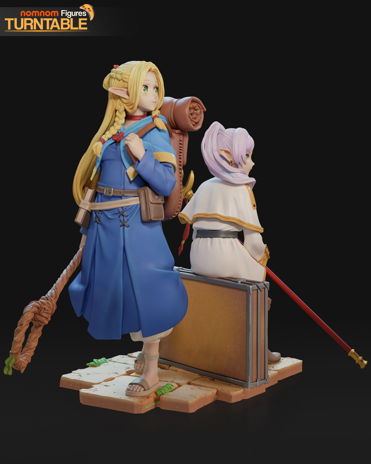 Frieren and Marcille — studio render 6
