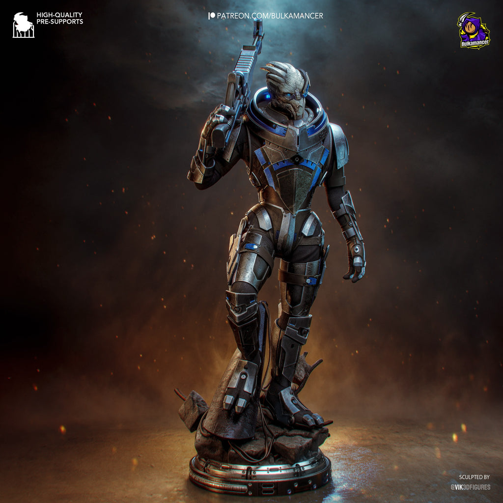 Garrus Vakarian (Mass Effect) resin figure by Bulkamancer — studio render 8