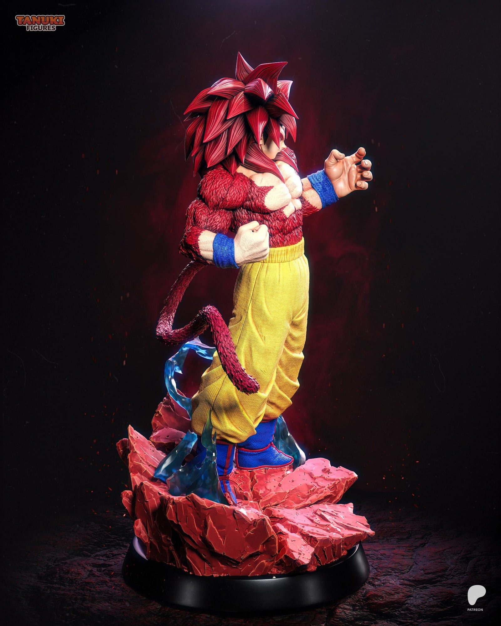 Goku (Dragon Ball) resin figure by Tanuki Figures — studio render 3