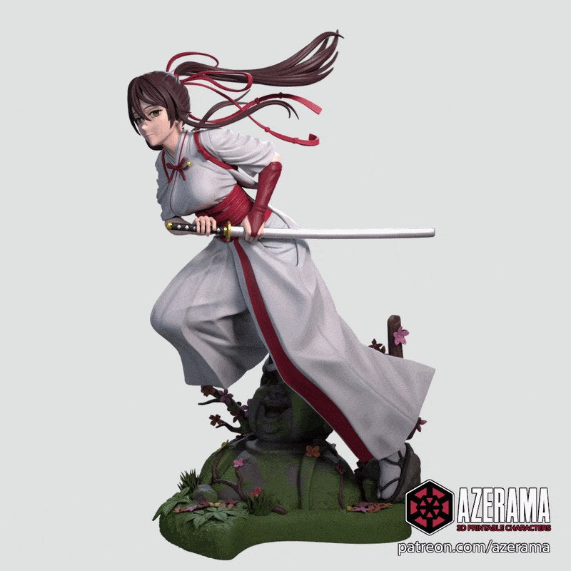 Sagiri (Hell's Paradise) resin figure by Azerama — studio render 2