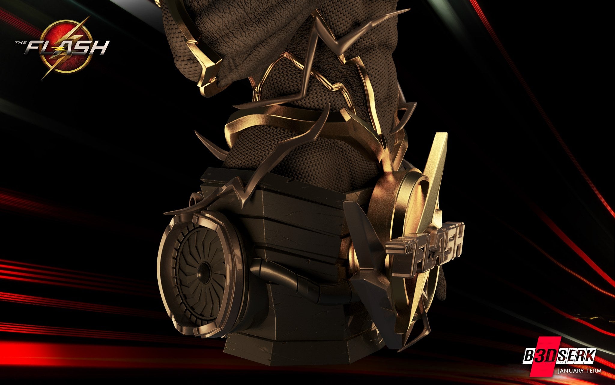 The Flash (DC) resin figure by B3DSERK — studio render 6