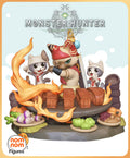 Meowscular Chef Monster Hunter Chibi resin figure by NomNom Figures — studio preview 1
