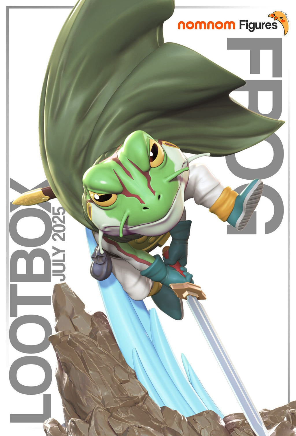 Frog Chrono Trigger resin figure by NomNom Figures — studio preview 1