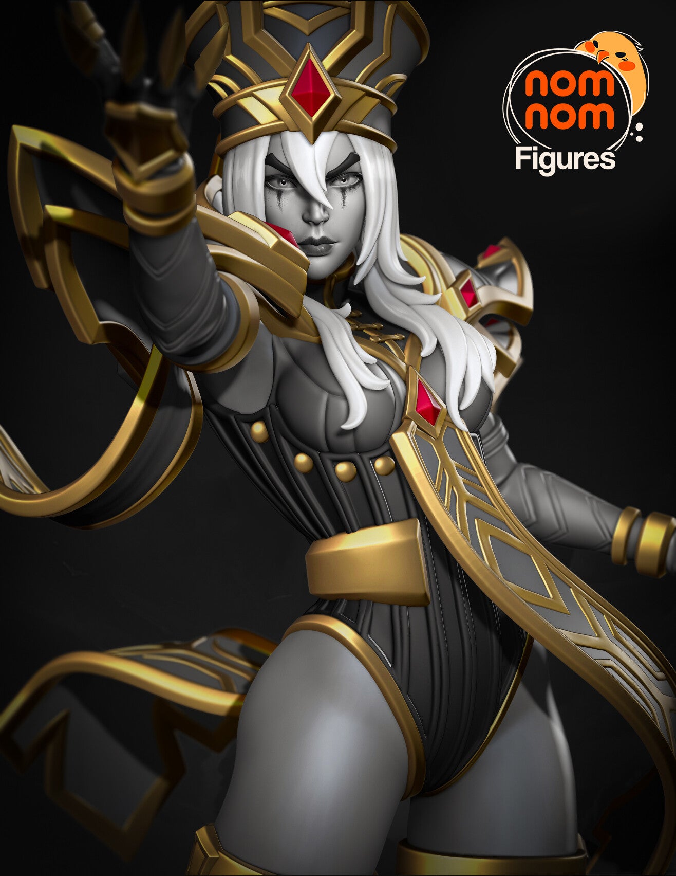 Sally Whitemane World of Warcraft resin figure by NomNom Figures — studio preview 1