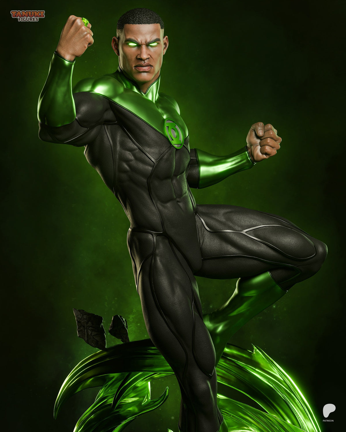 Green Lantern (DC) resin figure by Tanuki Figures — studio render 1