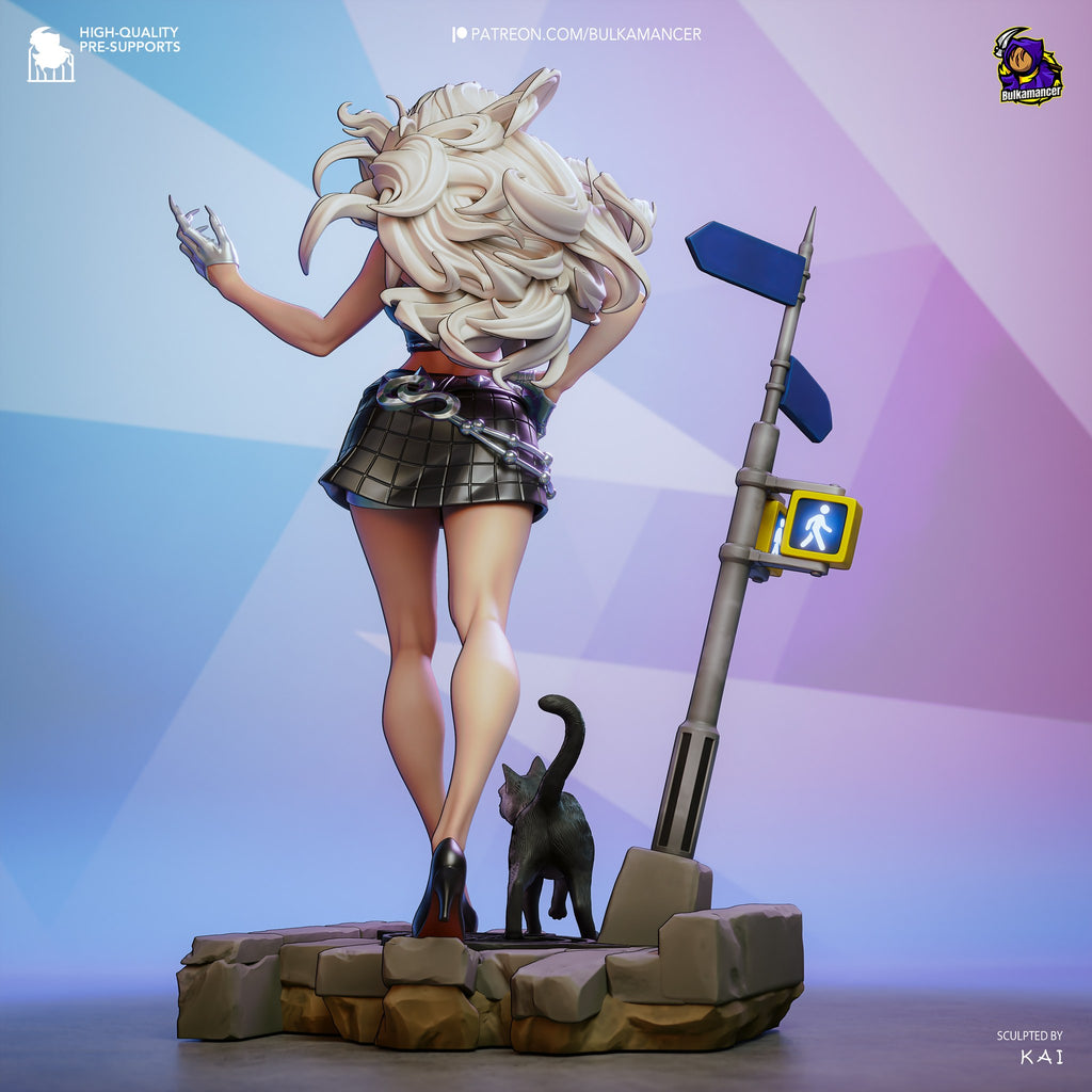 Black Cat (Marvel) resin figure by Bulkamancer — studio render 5