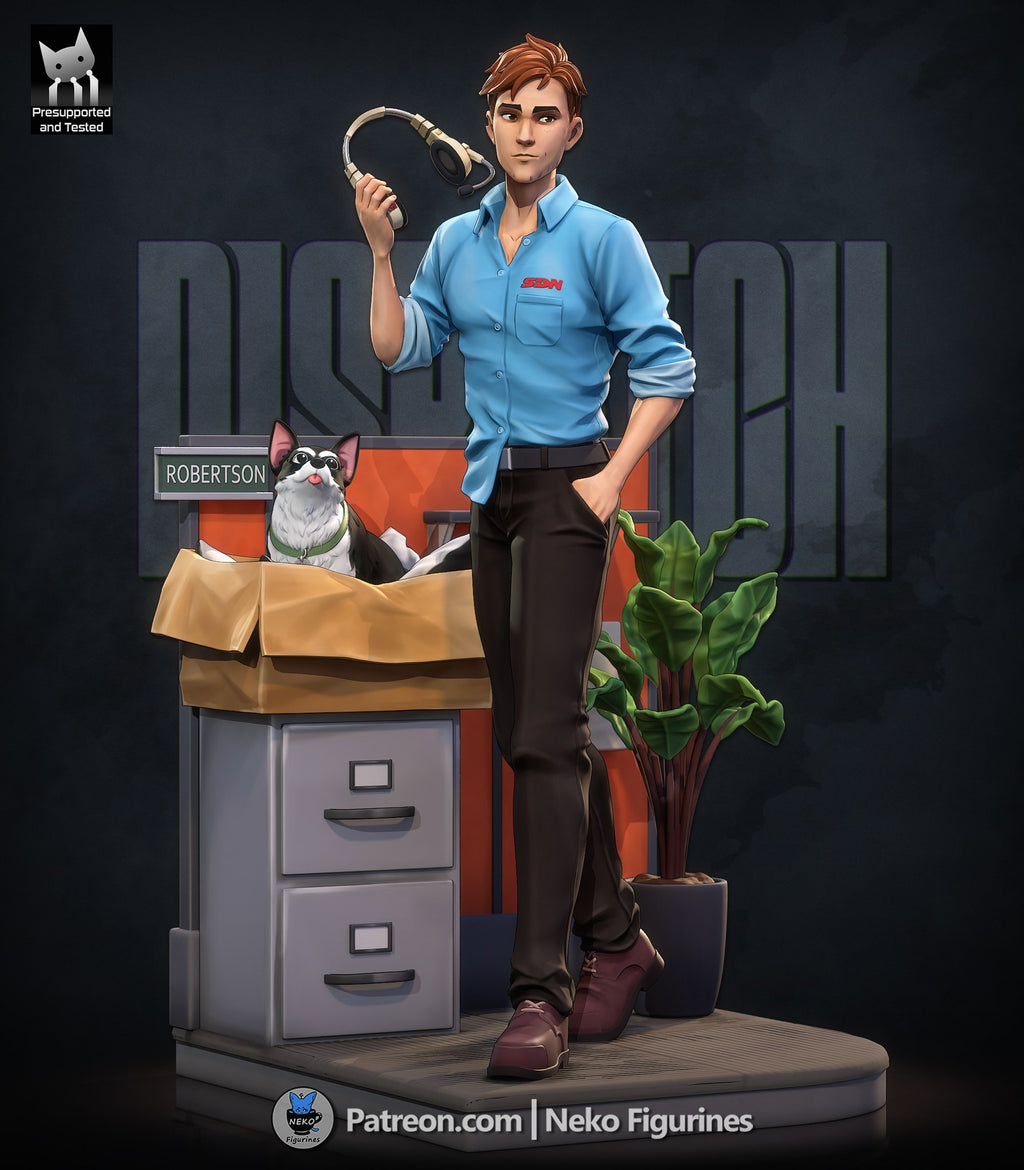 Robert (Dispatch) resin figure by Neko Figurines — studio render 6