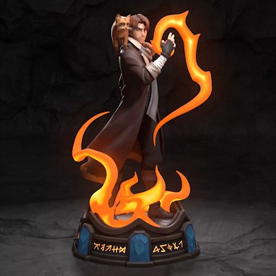 Caleb Widogast (Critical Role) resin figure by h3LLcreator — studio render 2