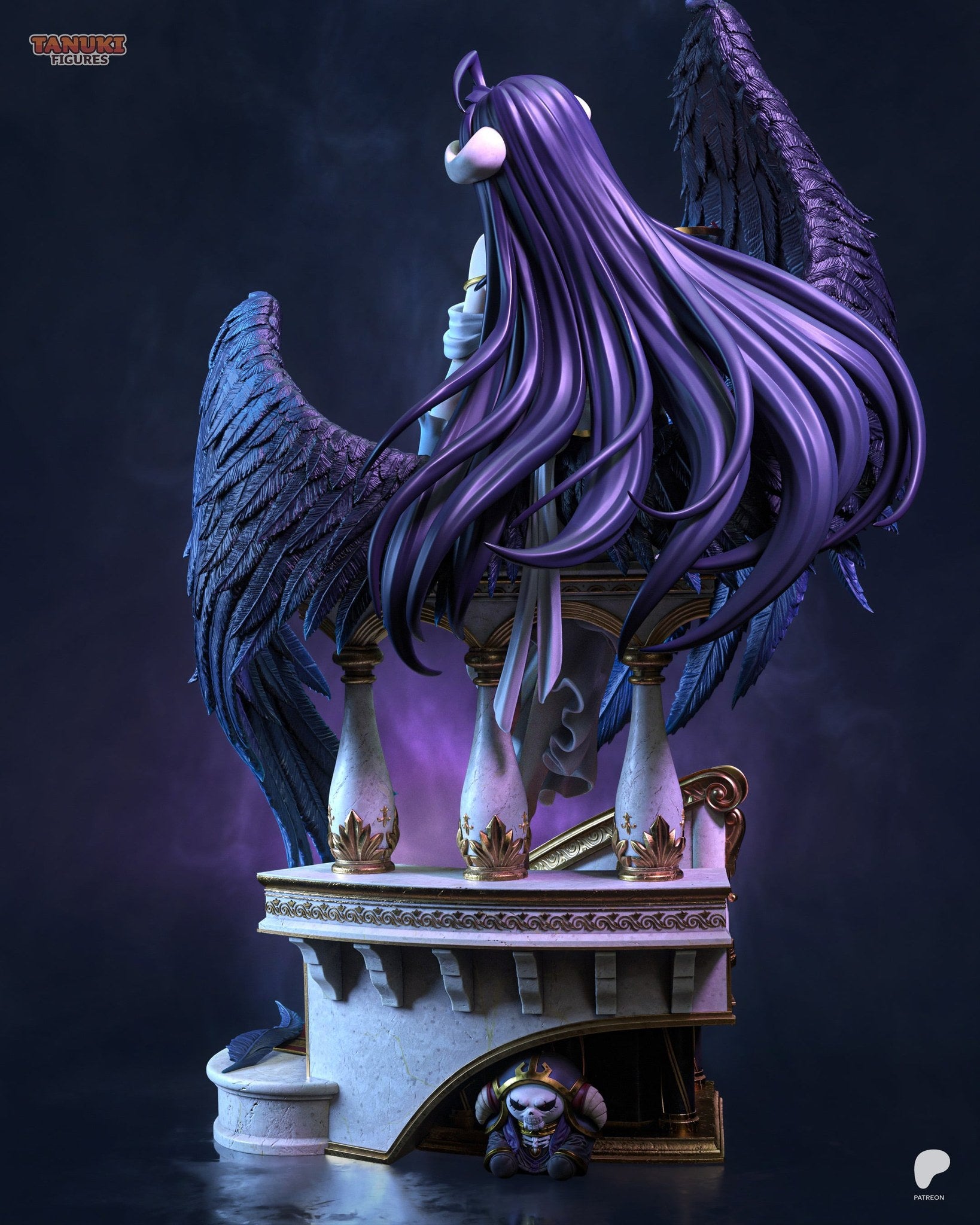 Albedo (Overlord) resin figure by Tanuki Figures — studio render 3
