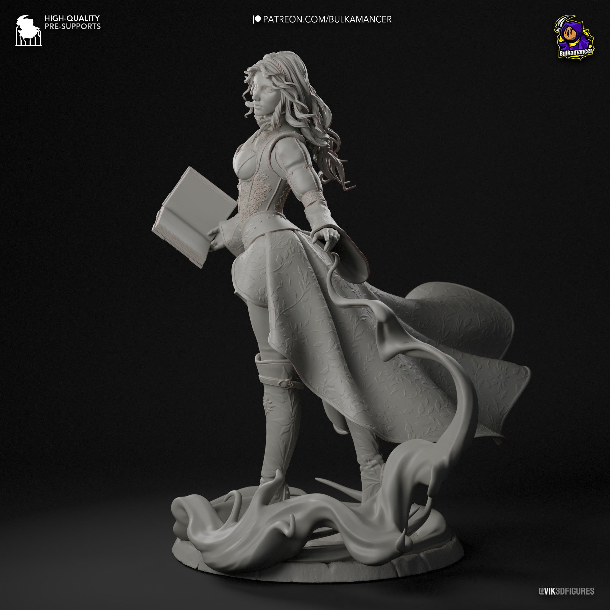 Triss Merigold (The Witcher) resin figure by Bulkamancer — studio render 12