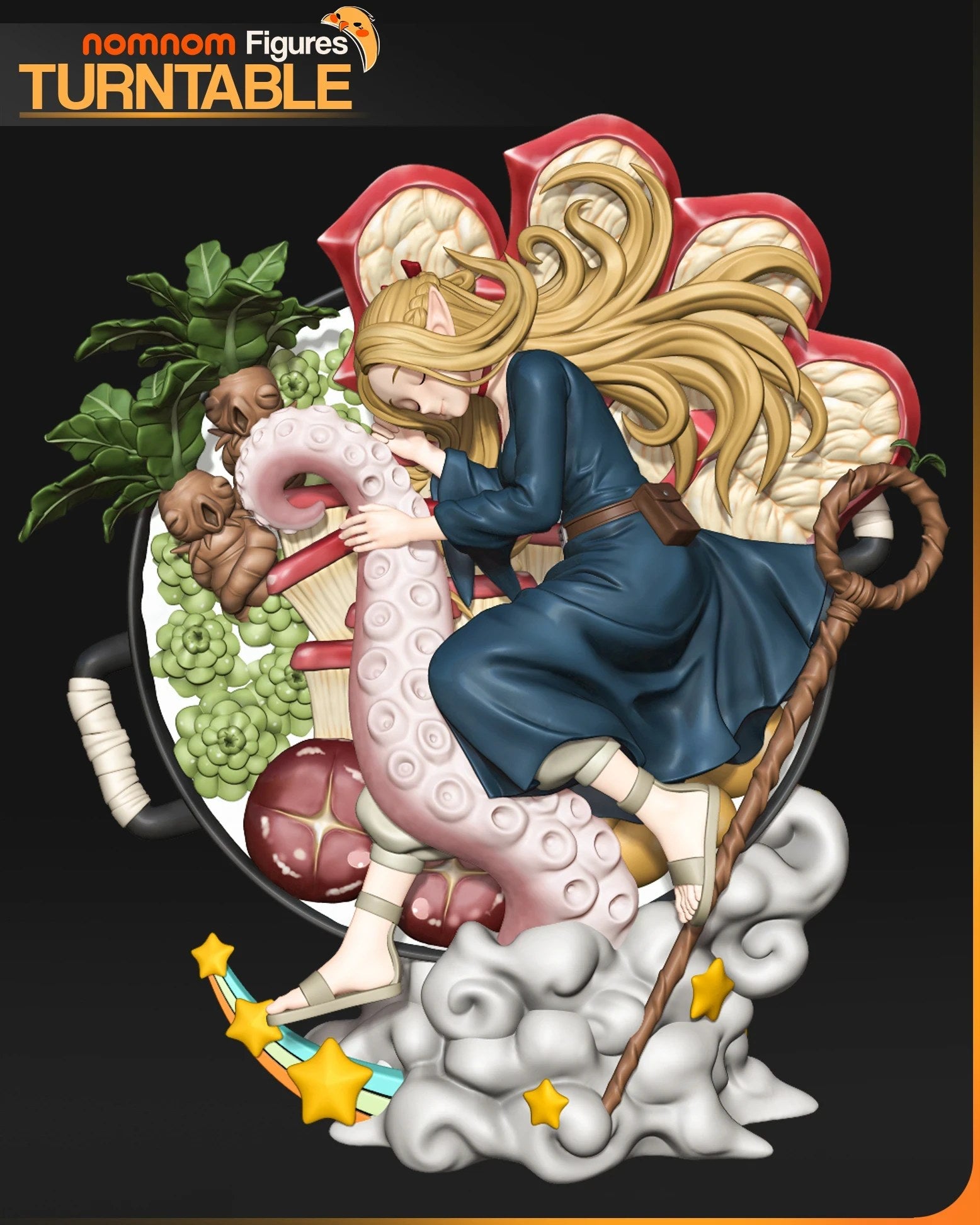 Marcille Delicious in Dungeon resin figure by NomNom Figures — studio preview 3
