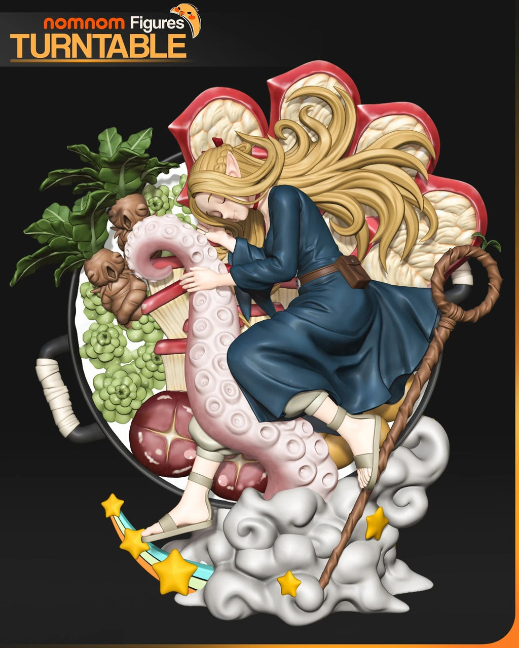 Marcille Delicious in Dungeon resin figure by NomNom Figures — studio preview 3
