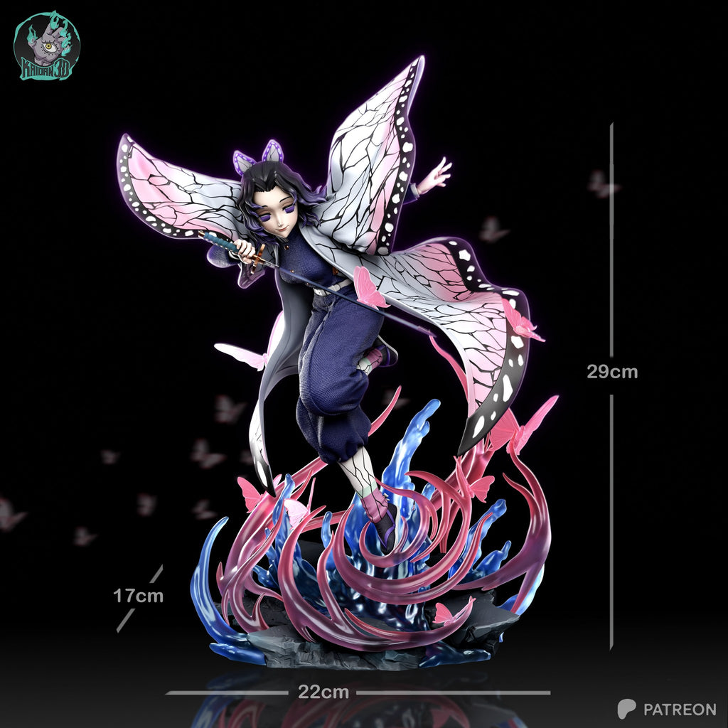 Shinobu Kocho (Demon Slayer) resin figure by Kaidan 3D — studio render 7