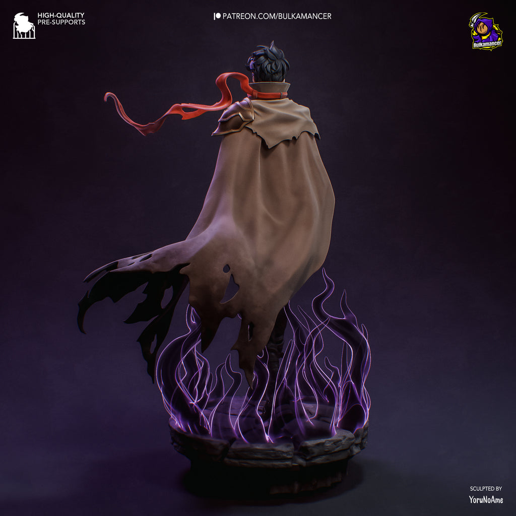 Sung Jin-Woo (Solo Leveling) resin figure by Bulkamancer — studio render 5