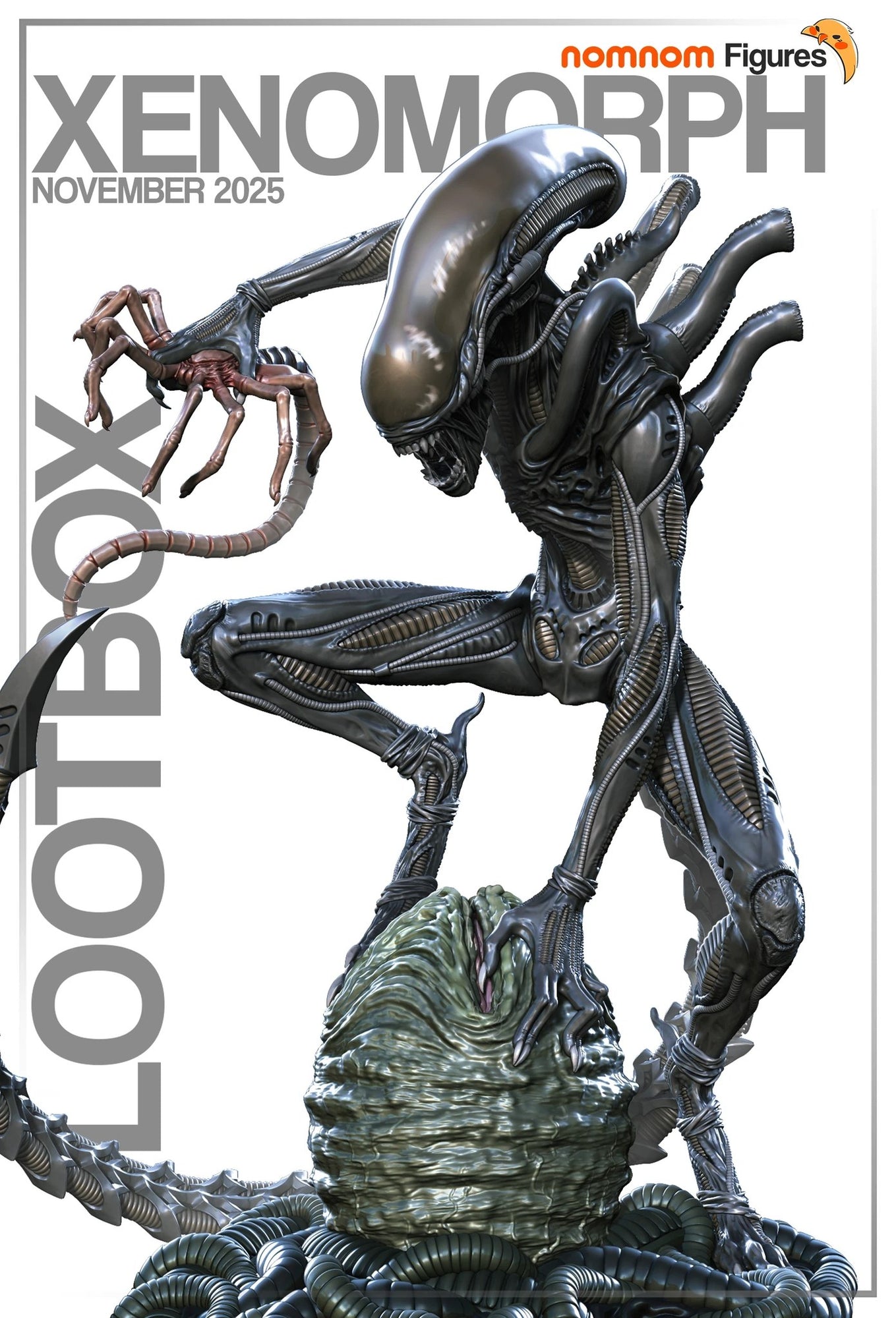 Xenomorph Alien resin figure by NomNom Figures — studio preview 1