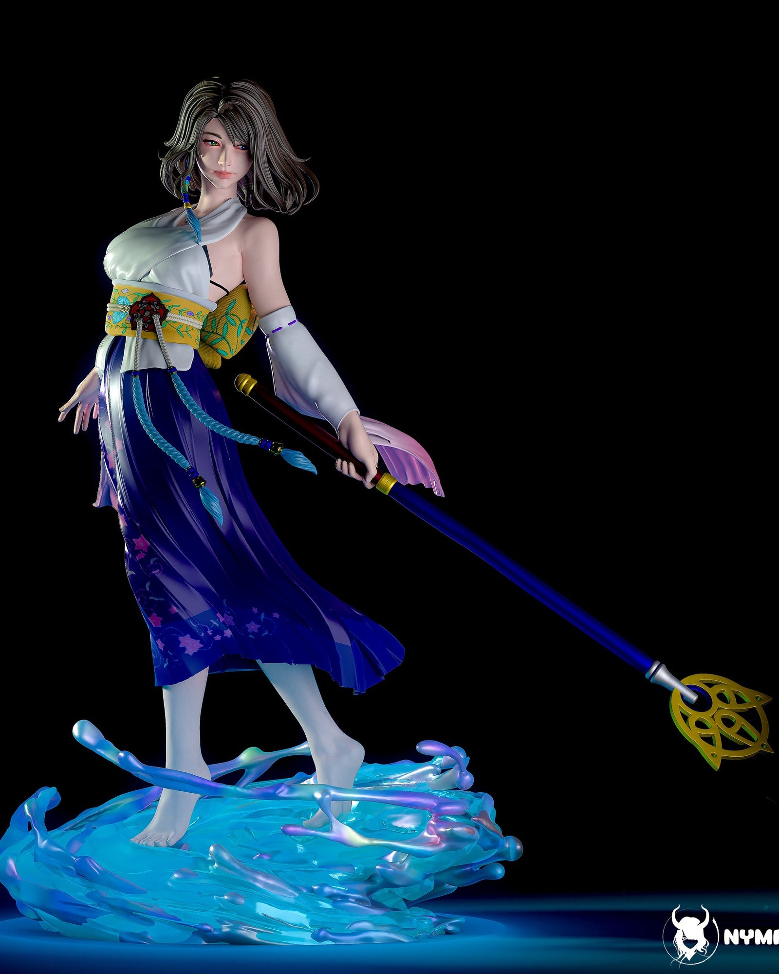 Yuna (Final Fantasy) resin figure by Nympha — studio render 1