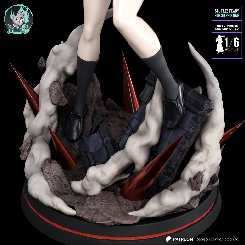 Touka Kirishima (Tokyo Ghoul) resin figure by Kaidan 3D — studio render 5