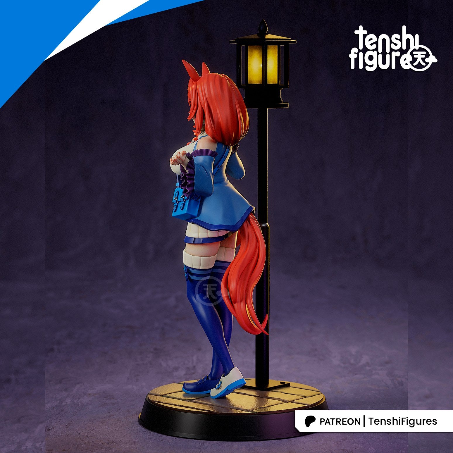 Super Creek (Uma Musume) resin figure by Tenshi Figures — studio render 5
