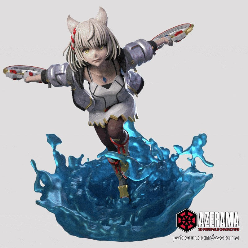 Mio (Xenoblade Chronicles 3) resin figure by Azerama — studio render 1