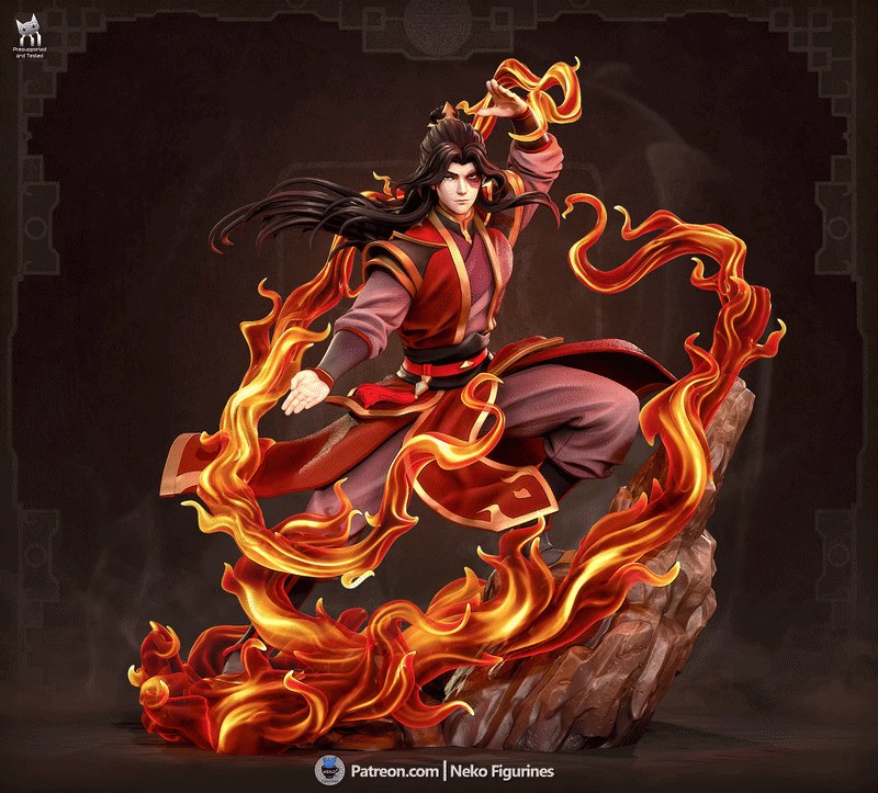 Zuko (Avatar The Last Airbender) resin figure by Neko Figurines — studio render 2