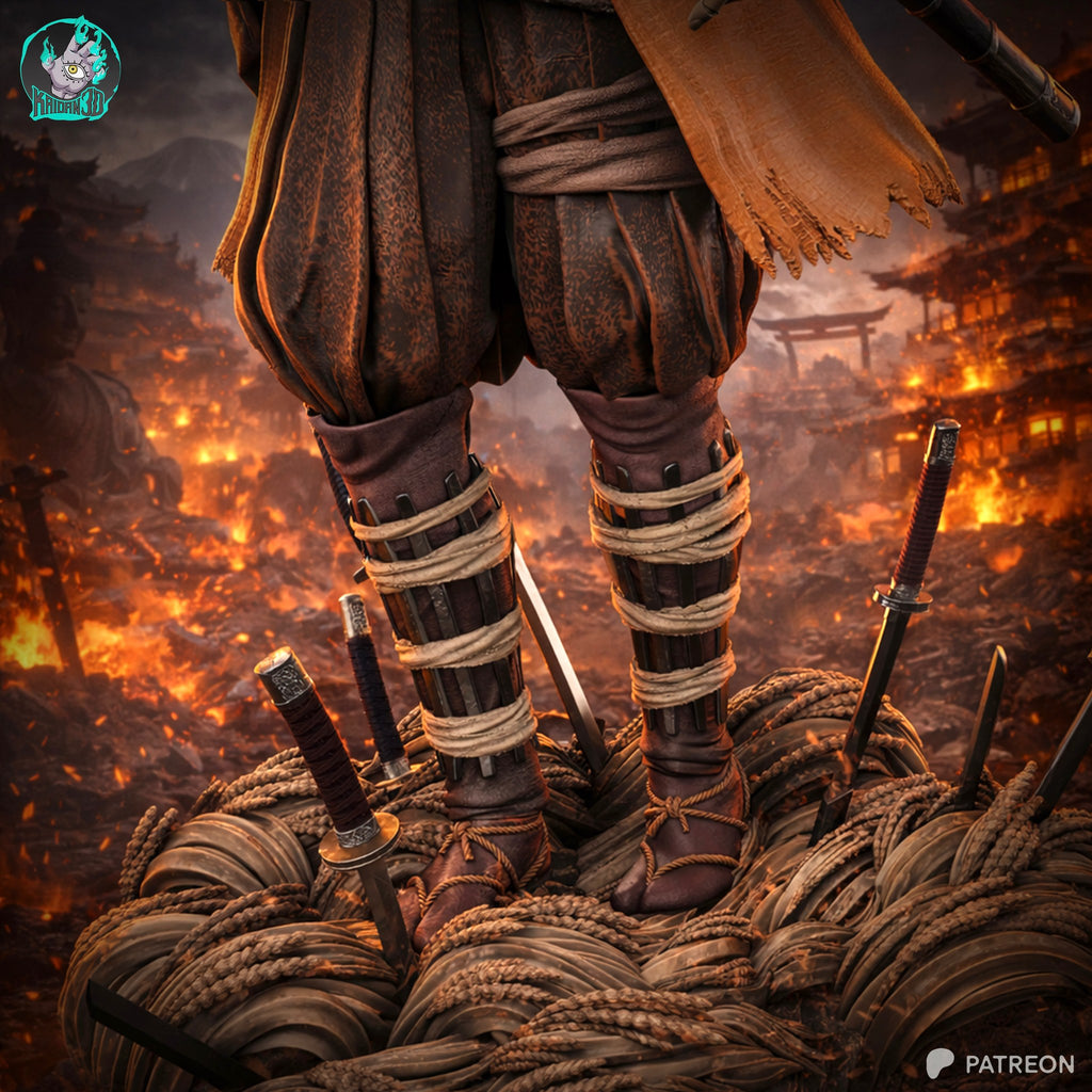Sekiro (Sekiro) resin figure by Kaidan 3D — studio render 4