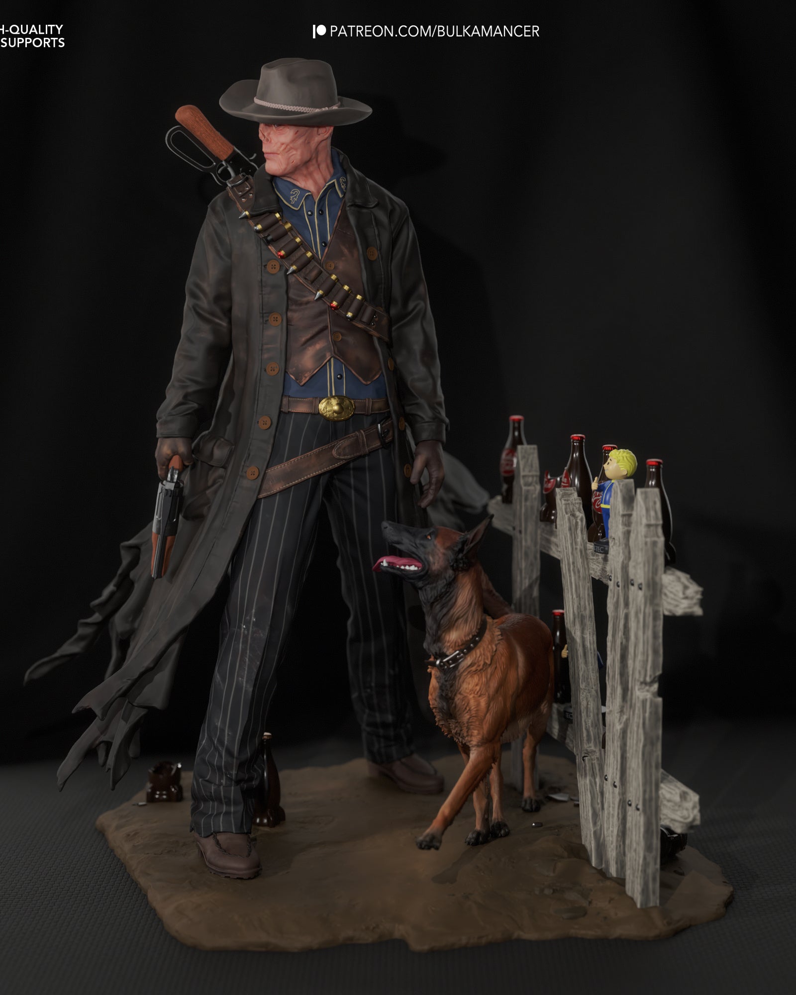 The Ghoul (Fallout) resin figure by Bulkamancer — studio render 4