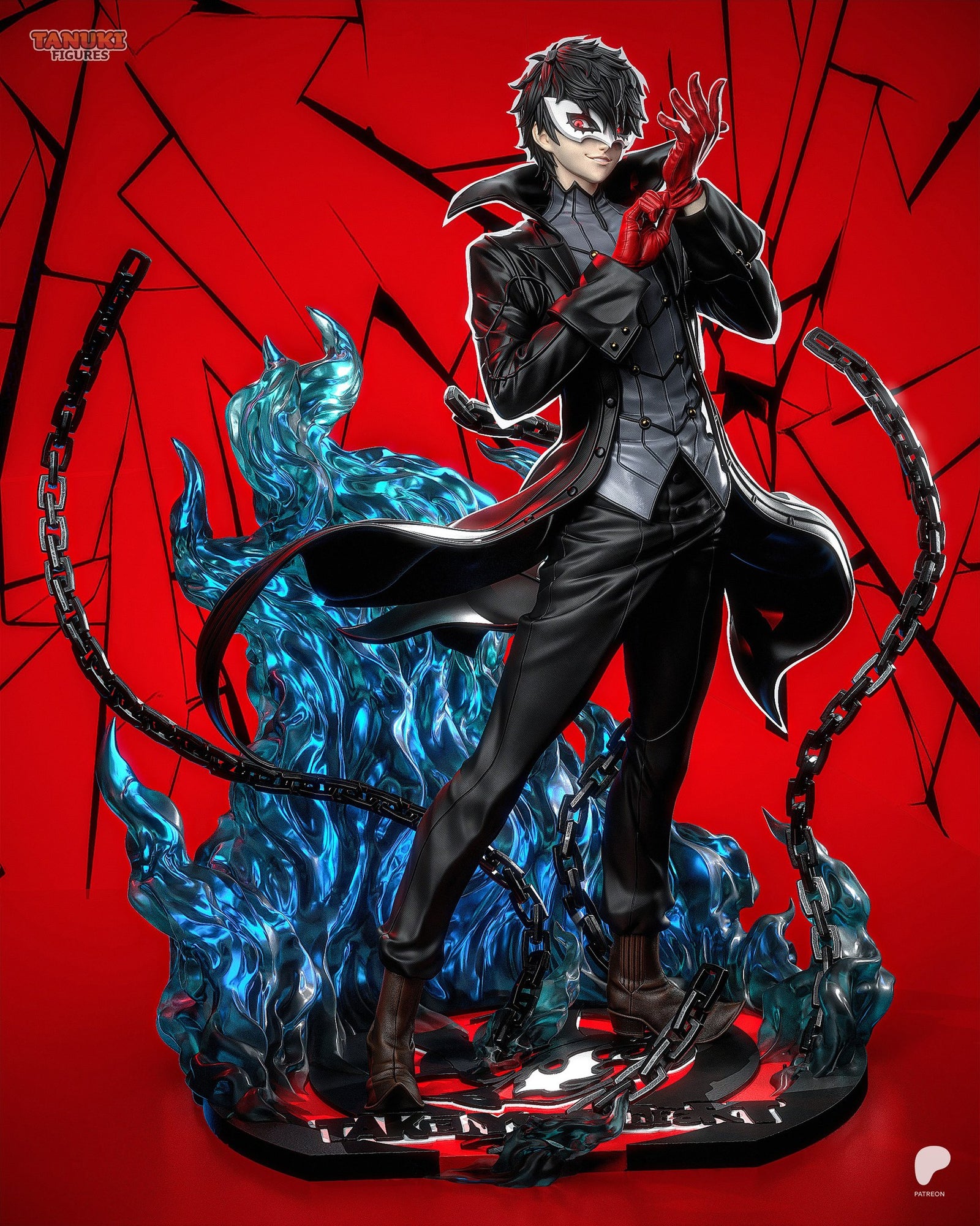 Joker (Persona 5) resin figure by Tanuki Figures — studio render 3