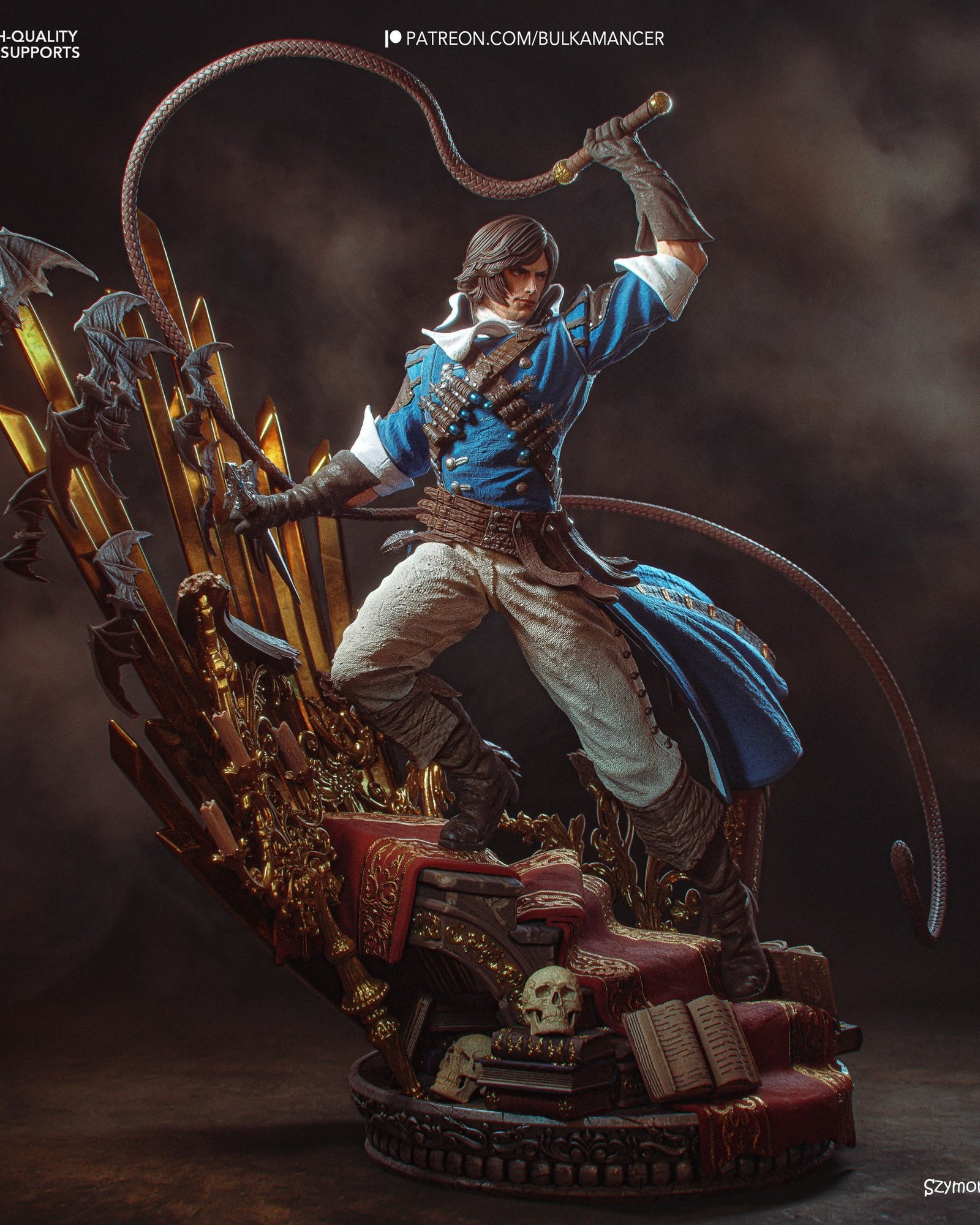 Richter Belmont (Castlevania) resin figure by Bulkamancer — studio render 3